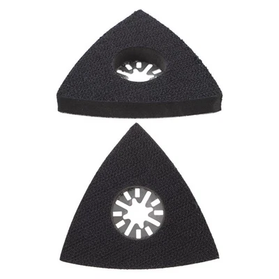 1 Set 2Pcs Triangular Sanding Discs Practical Sander Discs Supplies (Black) - Image 1 of 4