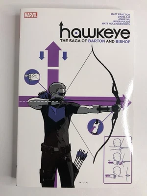 HAWKEYE BY FRACTION AND AJA THE SAGA OF BARTON AND BISHOP DM Trade Paperback - Image 1 of 4