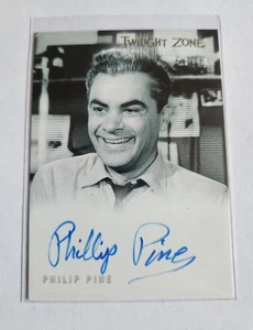 TWILIGHT ZONE : Shadows & Substance Edition  Series 3-Philip Pine Auto Card A47  - Picture 1 of 3