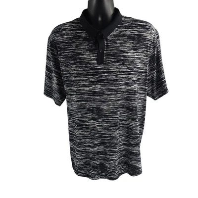Camisa Polo Under Armour XXL Iso-Chill Para Hombre Negra Blanca Estampada Golf Foto 1 de 4