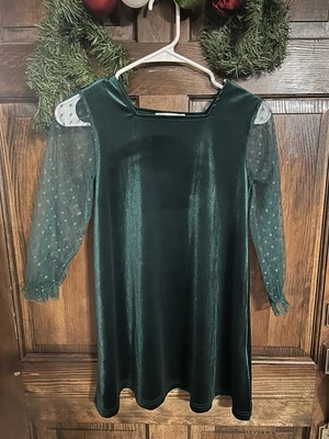 Vestido verde Orchid Lane para niñas talla 10 vacaciones Navidad  Foto 1 de 3