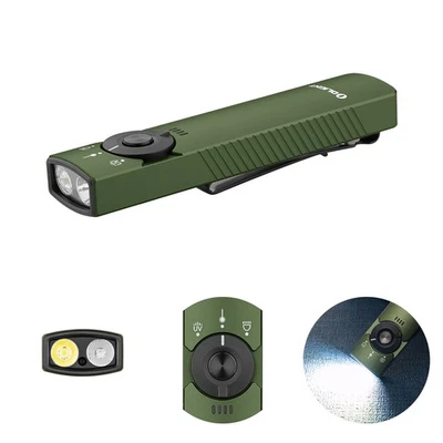 Arkfeld Pro Flat EDC Flashlight with LED Light, UV and Laser-1300 Lumens - Image 1 of 4