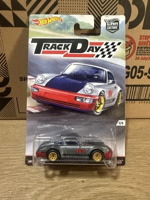 Hot Wheels Track Day Porsche 964 Car Culture Real Riders 2016 🔥 Premium 1/64 - Image 1 of 3
