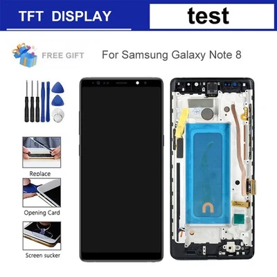 For Samsung Galaxy Note8 LCD Display Touch Screen Digitizer Frame Replacement - Image 1 of 4