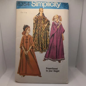 Vintage 1969 Simplicity Caftan Sewing Pattern 8354 OS One Size UNCUT - Picture 1 of 3