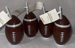 Set of 4 Novelty Drinkware Football Cups, 16.9 fl.oz - Picture 1 of 1