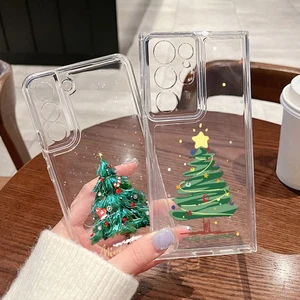 Christmas Santa Clear Case For Samsung A17 A16 A26 A56 S25 S24 S23 Ultra Cover - Picture 1 of 18