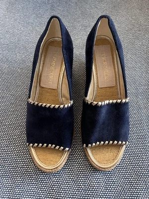 Sandalias alpargata Jack Rodgers azul marino con cuña Palmer - Usadas Foto 1 de 4