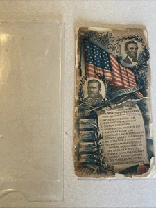 c.1890 Grand Old Party Republican Campaign Booklet – Lincoln & Harrison GOP - Picture 1 of 13