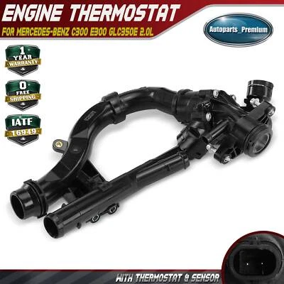 Conjunto de carcasa de termostato para Mercedes-Benz C300 E300 GLC350e SLC300 L4 2,0 L Foto 1 de 4