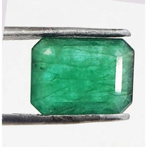 4.65ct 5.10 ratti Royal Green Natural Brazil Emerald Premium Certified Gemstone  - Picture 1 of 4