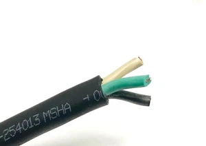 NEW 10' 18/3 SJOOW BLACK RUBBER CORD EXTENSION WIRE CABLE 300v - Picture 1 of 1