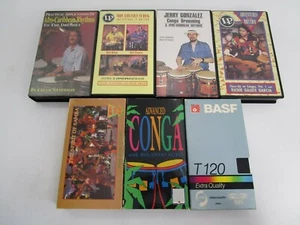 7 videos instructivos de batería VHS vintage afro cubano conga bongo samba jazz - Imagen 1 de 7