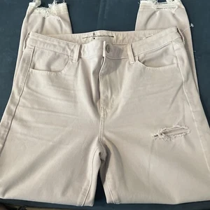 NWT American Eagle 14R 360 next level stretch HI Rise Jegging khaki - Picture 1 of 14
