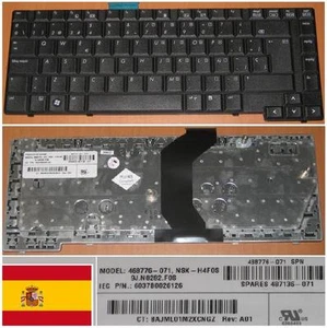 Keyboard qwerty Spanish HP 6730B NSK-H4F0S 9J.N8282.F0S 468776-071 487136-071 - Picture 1 of 1
