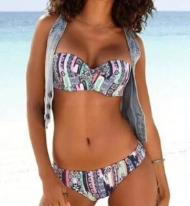 s.Oliver Bikini Bandeaubikini Bügelbikini CUP B NEU 2 teilig Strandmode Gr. 34 - Bild 1 von 2