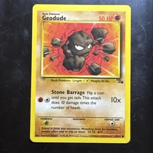 GEODUDE 47/62 COMÚN Fósil WOTC 1999 Pokemon - Imagen 1 de 3