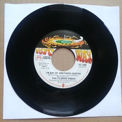 THE FLAMING EMBER I'm Not My Brothers Keeper 45 7" FUNK SOUL Record Vinyl 1970 - Image 1 of 2