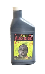 Zombie Black Blood Costume Makeup Accessory 16oz - Picture 1 of 2