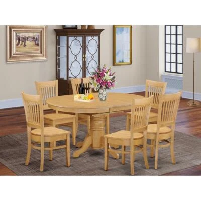 7  PC  Dining  room  set  for  6-Table  with  Leaf  and  6  Dining  Chairs. - Image 1 of 4
