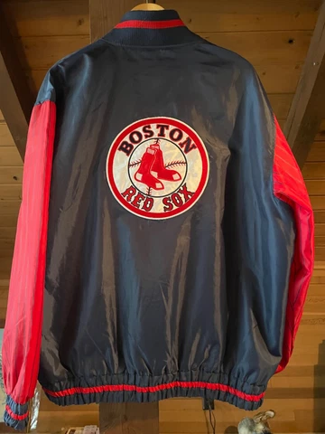 Vintage General Merchandise Boston Red Sox MLB Rain Zip Jacket Size XL Cover