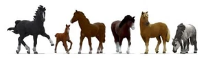 Z gauge 1/220scale tiny figure horse S209 diorama supplies - Picture 1 of 1