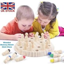 Wooden Memory Match Stick Chess Game Funny Block Board Game Kids Education Toys