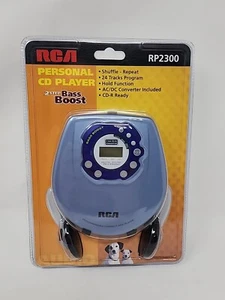 Reproductor de CD portátil RCA Bass Boost Walkman Discman Bajo Azul Sellado RP-2300 NUEVO  - Imagen 1 de 7