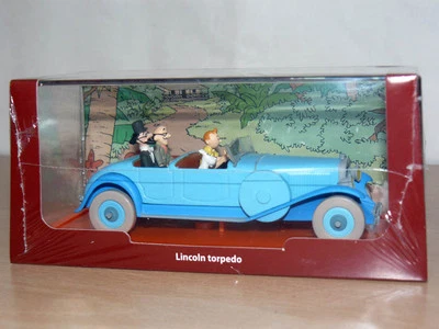 TINTIN Herge Coche LINCOLN TORPEDO Los Cigarros del Faraon miniature car 1/43 - Imagen 1 de 3