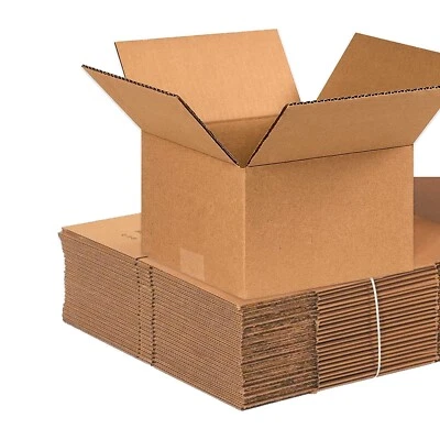8 x 8 x 5 Shipping Boxes Moving Boxes Corrugated Kraft 25/Bundle 25/Pack - Image 1 of 4