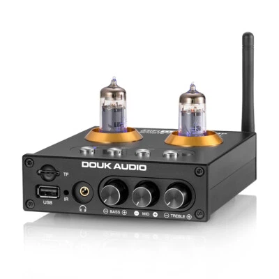 Mini Bluetooth 5.0 Vacuum Tube Preamp HiFi USB Player Stereo Audio Headphone Amp - Image 1 of 4