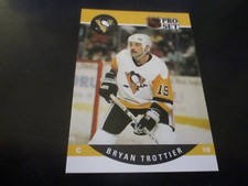 bryan trottier (pittsburgh penguins - center) 1990/91 pro set card #511 mint