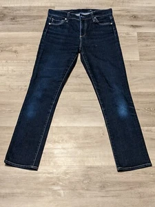 AG ADRIANO GOLDSCHMIED WOMEN JEANS - DARK WASH - 28R - Picture 1 of 9
