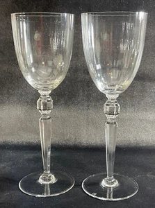 Set Of 2 Riedel Kongress 9 7/8" Red Wine Glasses Goblet Clear With Optic Bowl - Picture 1 of 3