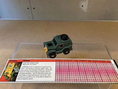 Transformers G1 1984 BRAWN vintage takara minibot japan  - Image 1 of 4