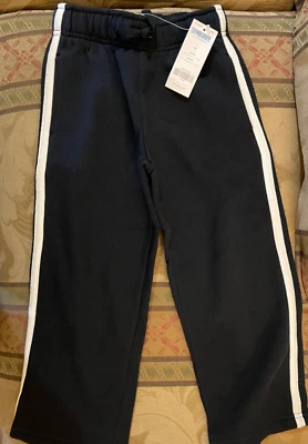 NUEVO Gymboree NIÑOS - TALLA 5 - Blanco y Negro ROCK ACADEMY PANTALONES - Polar PANTALONES DE CHÁNDAL Foto 1 de 4