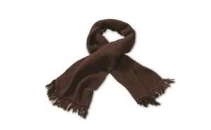Genuine Romanian Military Surplus Wool Scarves, 2 Pack, Brown, New - Picture 1 of 1