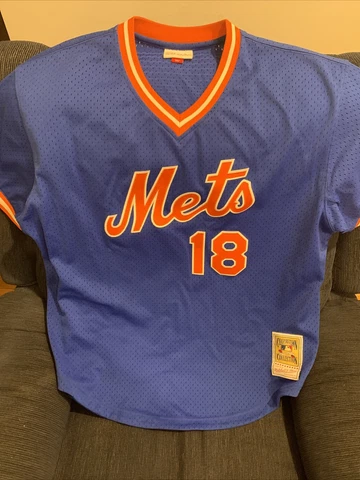 Mitchell & Ness New York Mets 1986 Darryl Strawberry #18 Jersey - Size 52(2xl) Cover