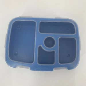 Bentgo Kids Blue Tray with Transparent Cover - Reusable, BPA-Free, 5-Compartment - Picture 1 of 9