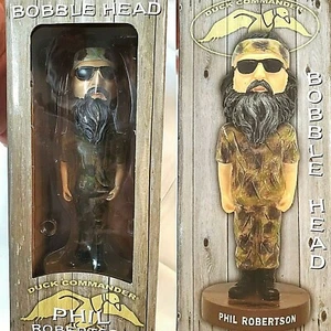 PHIL ROBERTSON DUCK DYNASTY DUCK COMMANDER BOBBLE HEAD NIB - Picture 1 of 9