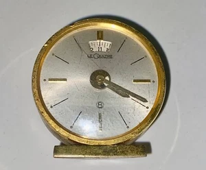 VINTAGE LeCoultre 8 DAYS ALARM TRAVEL CLOCK #101. Repair or Parts - Picture 1 of 12