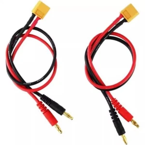 2 szt. 14AWG XT60 Wtyczka 4mm Wtyczki Przewód ładujący 30cm Kabel silikonowy Hobby Modele - Zdjęcie 1 z 8