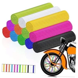  216 Pcs Spoke Skins Spoke Covers Bike Spoke Decorations Dirt Bike Rim Wraps  - Picture 1 of 8
