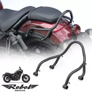REAR CRASH SMACK GUARD HANDLEBAR RACK HANDLE GRAB GRIP HONDA 300 500 17-2025 - Picture 1 of 11