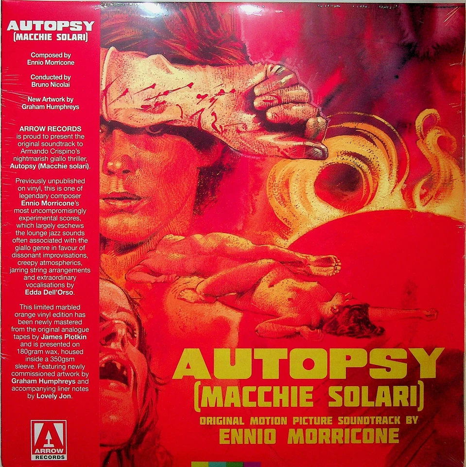 Autopsy/Macchie Solari- Ennio Morricone Soundtrack 2-LP NEW Coloured Vinyl ARROW - Image 1 of 2