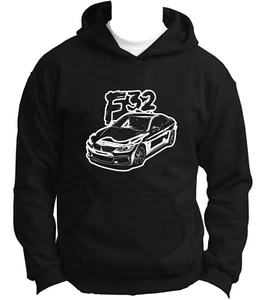 BMW F32 4 Series Hoodie DTG Print Logo Hoody Bimmer Car Lover M4 Sweatshirt Gift - Picture 1 of 5