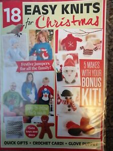 18 Easy Knits For Christmas Knitting Pattern Magazine (New & Unused Been Stored)