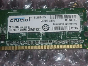 Crucial CT12864AA667.M8FJ3  1GB  667MHZ 240 PIN PC Memory - Picture 1 of 1
