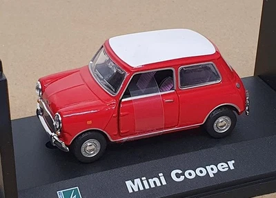 Cararama 1/43 Scale Diecast CARA13 - Mini Cooper - Red/White - Image 1 of 4