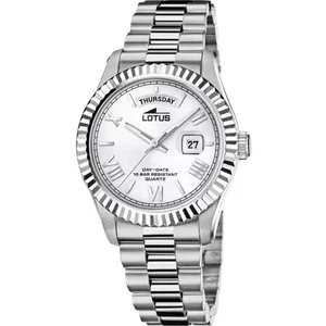 OROLOGIO UOMO LOTUS DATA TEMPO 18854 1 41.5 ACCIAIO ARGENTO ORIGINALE AI 2023 - Picture 1 of 6